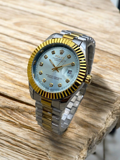 RLX Men Date Only Stainless Steel - Level Two Tone
