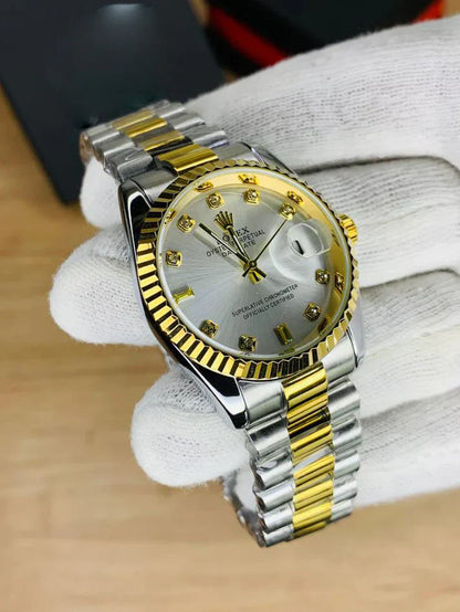 RLX Men Date Only Stainless Steel - Level Two Tone