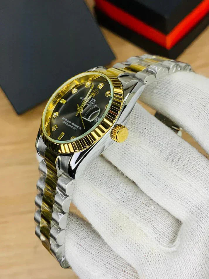 RLX Men Date Only Stainless Steel - Level Two Tone